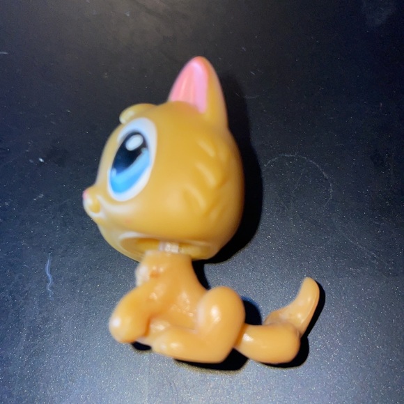 Littlest Pet Shop LPS Mega Cute Beige Kitten Circa 2004 Toy Original Animal - Picture 5 of 6